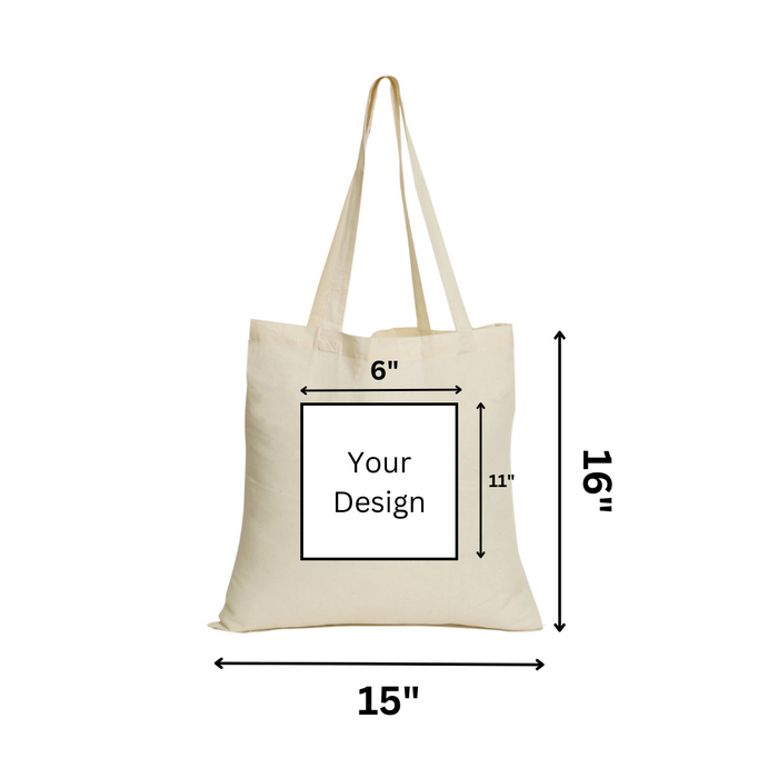 Fish Print Canvas Tote Bag - Eco Friendly Shopping Carry Bag