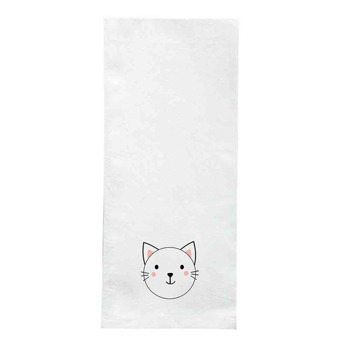 Screen Printed Flour Sack Towels-18"x28"-White