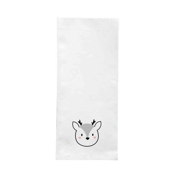 Screen Printed Flour Sack Towels-18"x28"-White