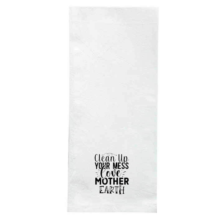 Screen Printed Flour Sack Towels-18"x28"-White