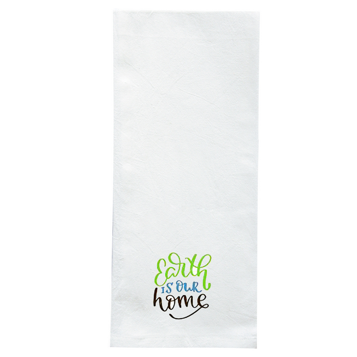 Screen Printed Flour Sack Towels-18"x28"-White