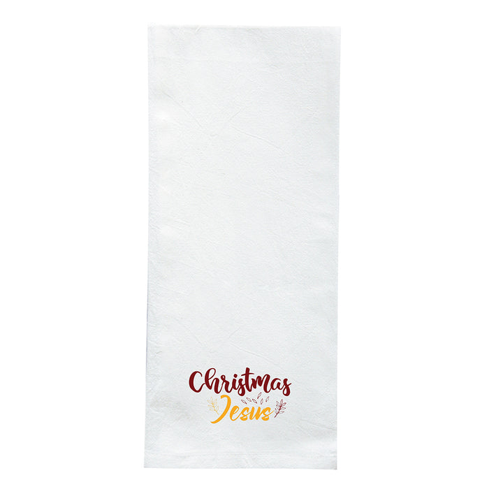 Screen Printed Flour Sack Towels-18"x28"-White