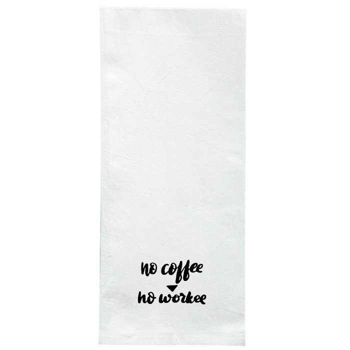 Screen Printed Flour Sack Towels-18"x28"-White