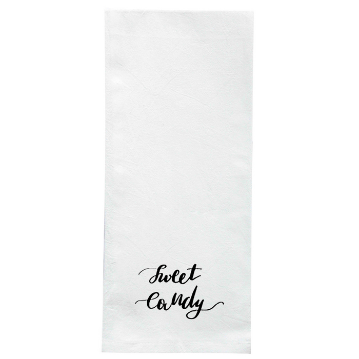 Screen Printed Flour Sack Towels-18"x28"-White