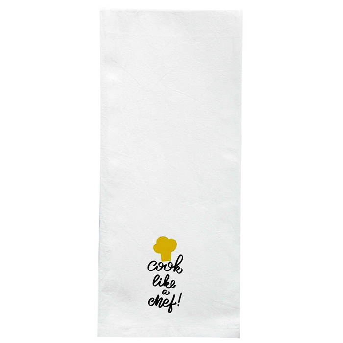 Screen Printed Flour Sack Towels-18"x28"-White