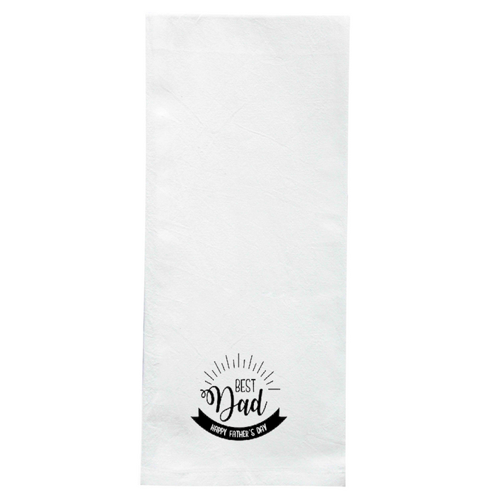 Screen Printed Flour Sack Towels-18"x28"-White