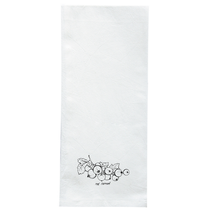 Screen Printed Flour Sack Towels-18"x28"-White