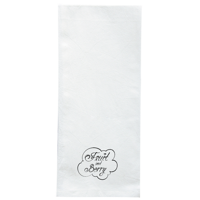 Screen Printed Flour Sack Towels-18"x28"-White