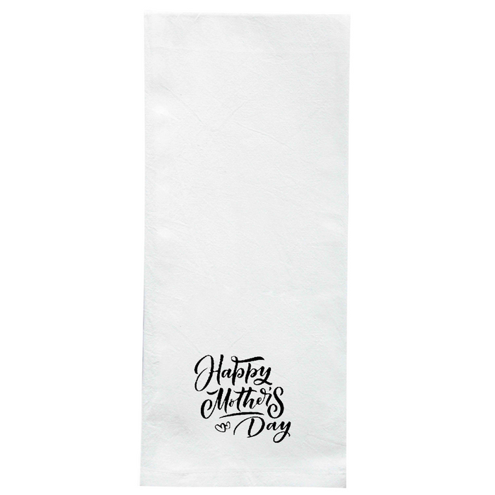 Screen Printed Flour Sack Towels-18"x28"-White