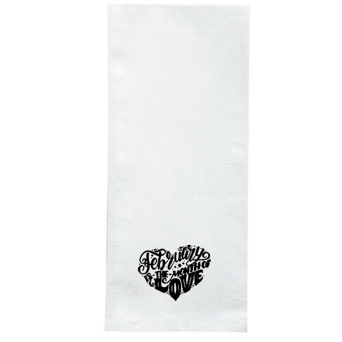 Screen Printed Flour Sack Towels-18"x28"-White