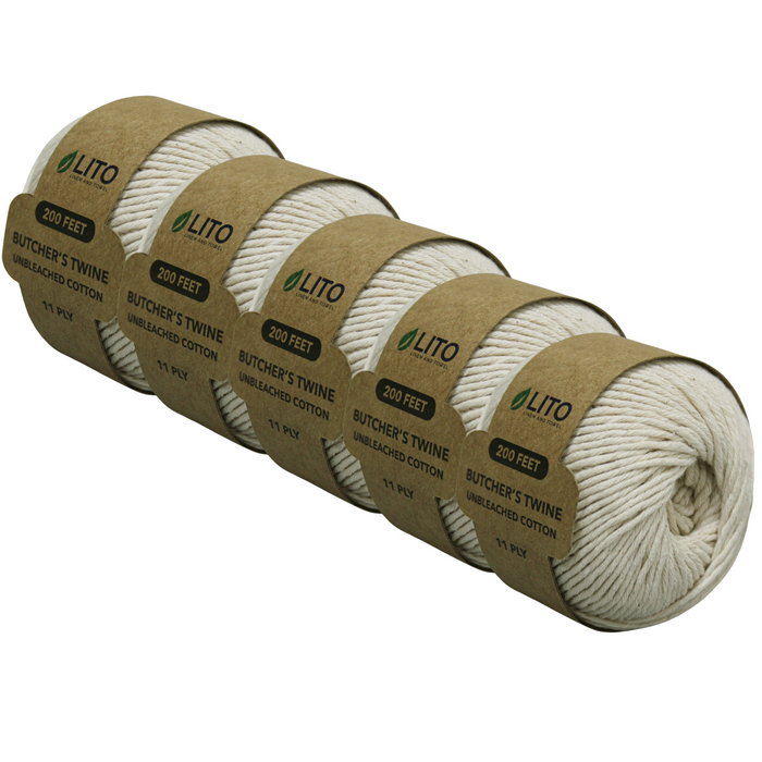 Kitchen Twine-11 PLY, 200 FT- Save 74% with Pack of 70 - Natural