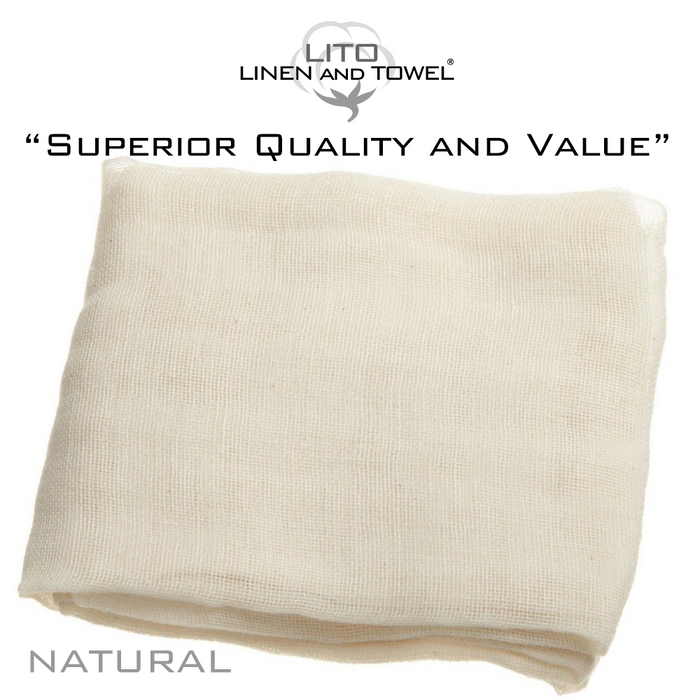 Cheesecloth-Grade 50, 18 SQ FT-Natural-Pack of 2