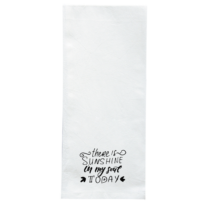 Screen Printed Flour Sack Towels-18"x28"-White