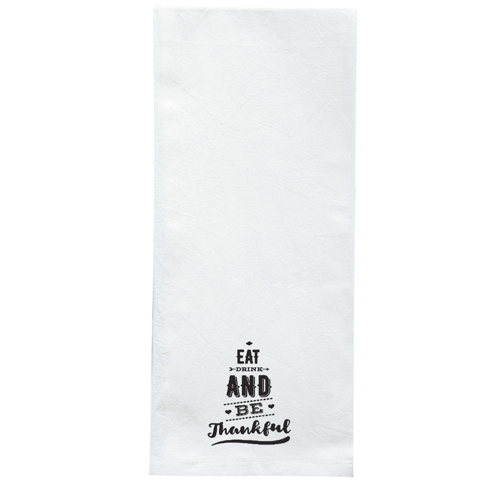 Screen Printed Flour Sack Towels-18"x28"-White