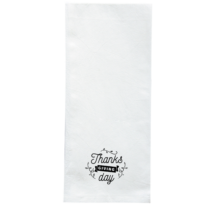 Screen Printed Flour Sack Towels-18"x28"-White