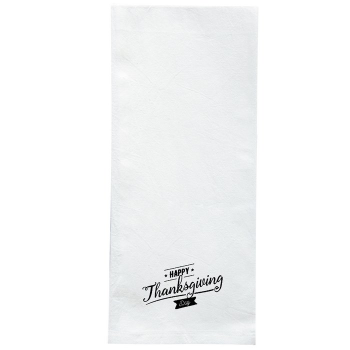 Screen Printed Flour Sack Towels-18"x28"-White