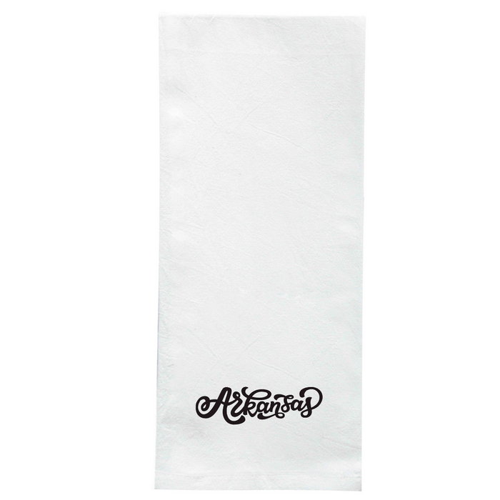 Screen Printed Flour Sack Towels-18"x28"-White