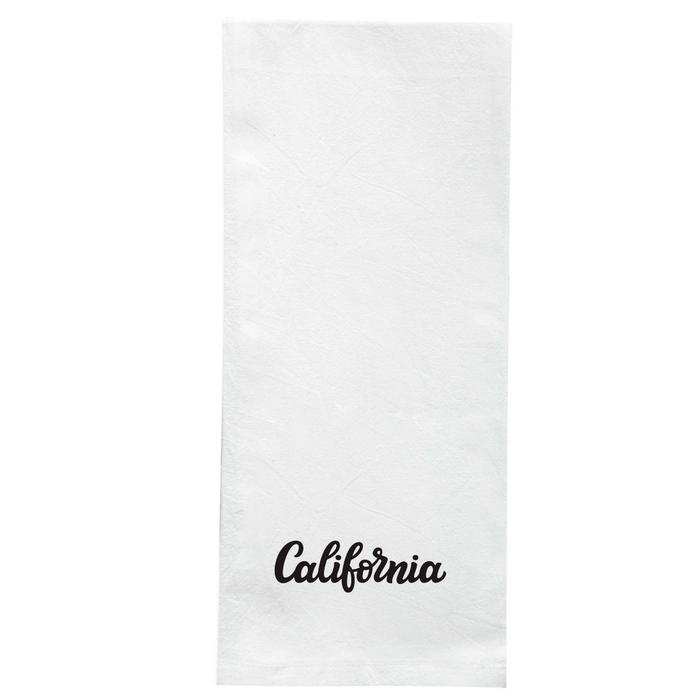 Screen Printed Flour Sack Towels-18"x28"-White