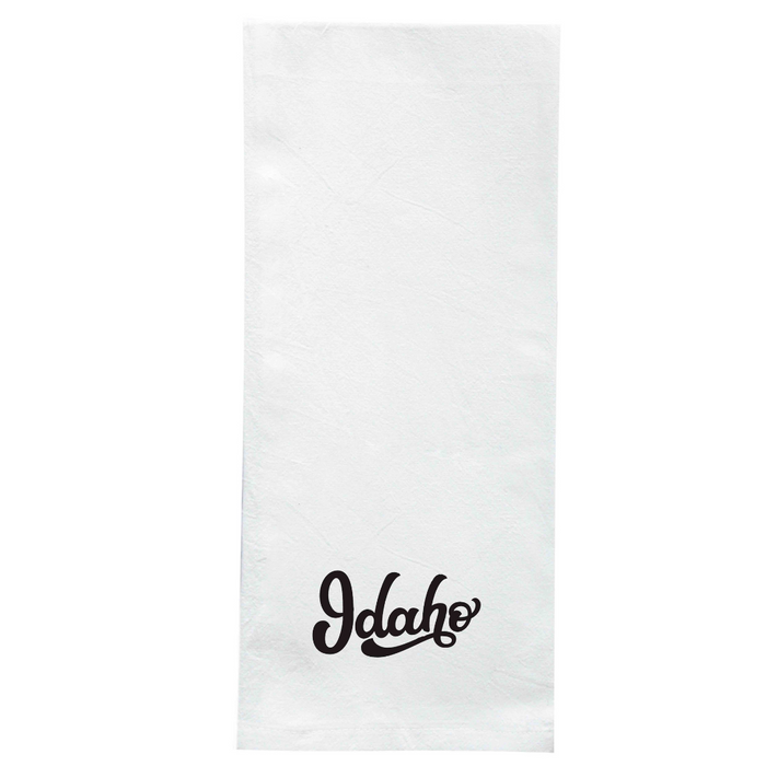 Screen Printed Flour Sack Towels-18"x28"-White