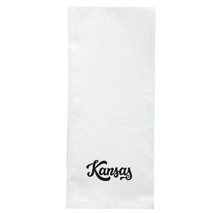 Screen Printed Flour Sack Towels-18"x28"-White