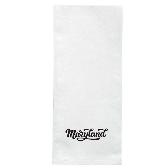 Screen Printed Flour Sack Towels-18"x28"-White