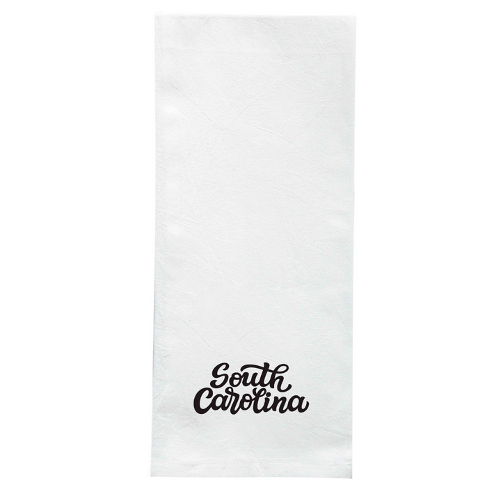 Screen Printed Flour Sack Towels-18"x28"-White