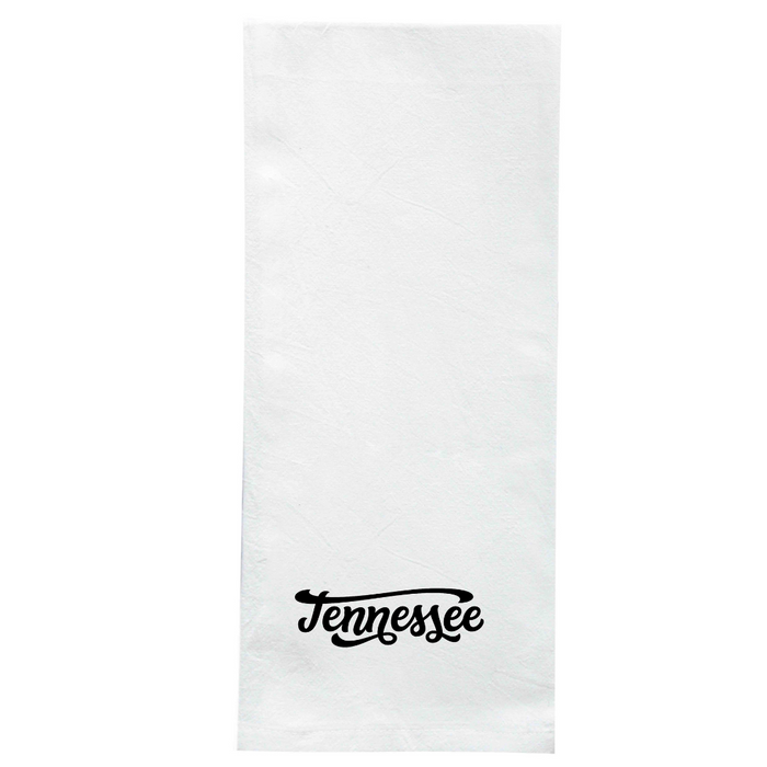 Screen Printed Flour Sack Towels-18"x28"-White