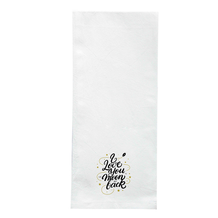 Screen Printed Flour Sack Towels-18"x28"- White