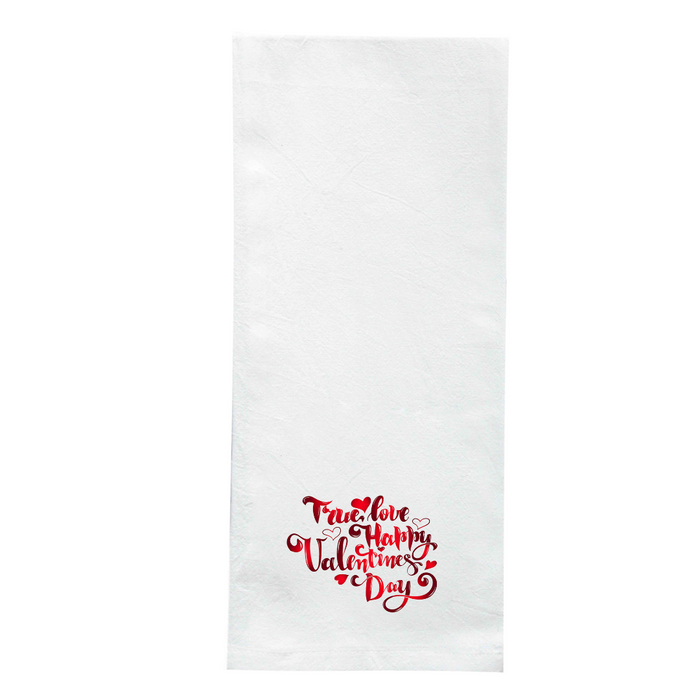 Screen Printed Flour Sack Towels-18"x28"- White