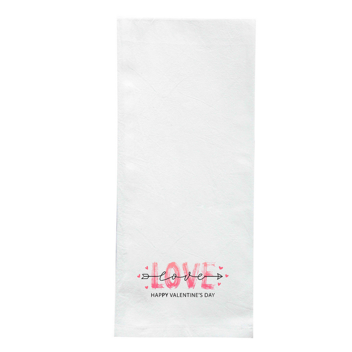 Screen Printed Flour Sack Towels-18"x28"- White