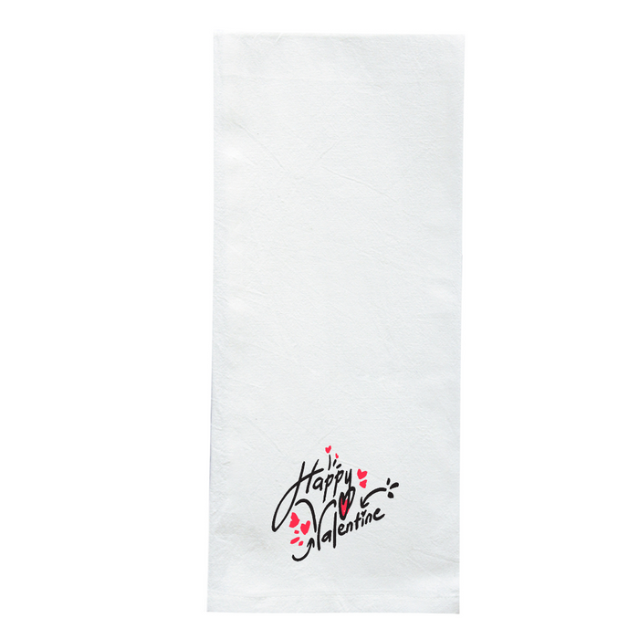 Screen Printed Flour Sack Towels-18"x28"- White