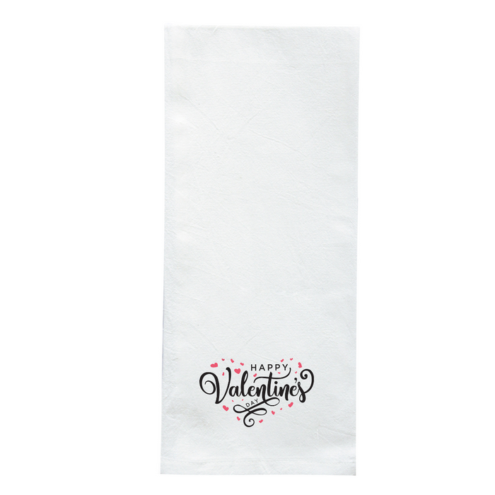 Screen Printed Flour Sack Towels-18"x28"- White