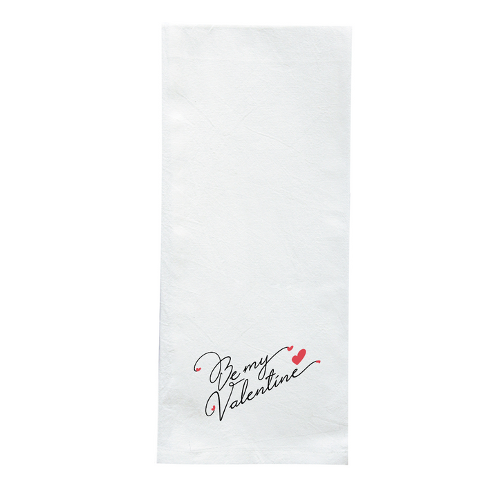 Screen Printed Flour Sack Towels-18"x28"- White