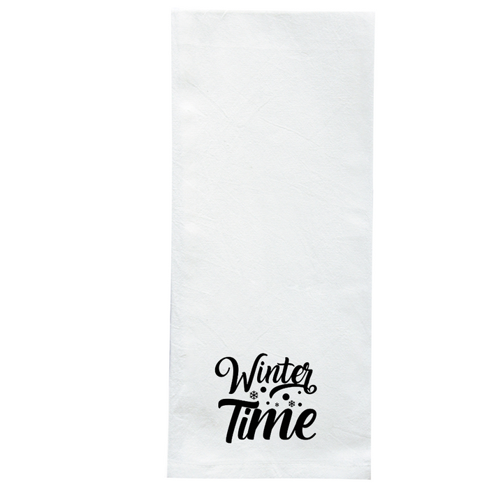 Screen Printed Flour Sack Towels-18"x28"-White